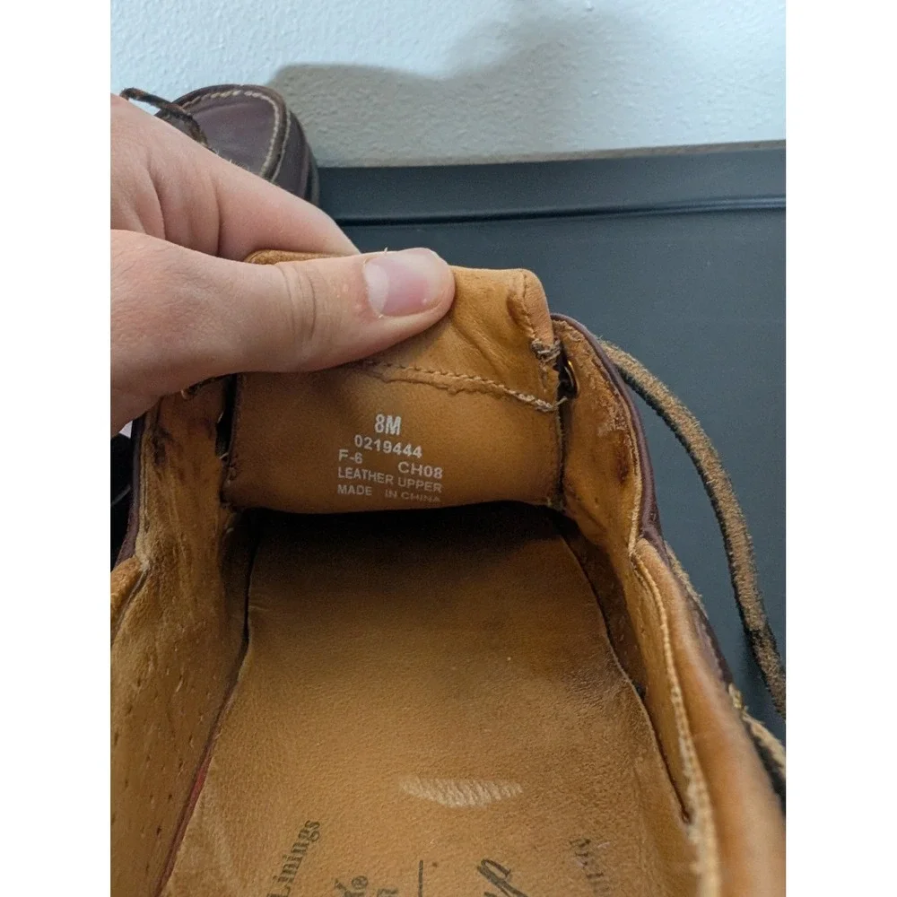 Sperry Top-Sider Gold Cup Mens 8M Brown Leather Boat Shoes Authentic Original